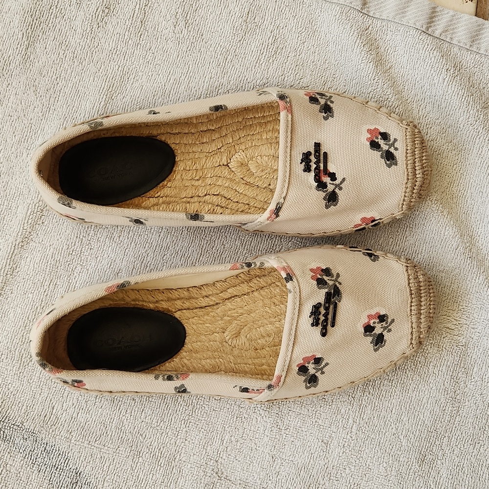 Coach slip-on canvas shoes